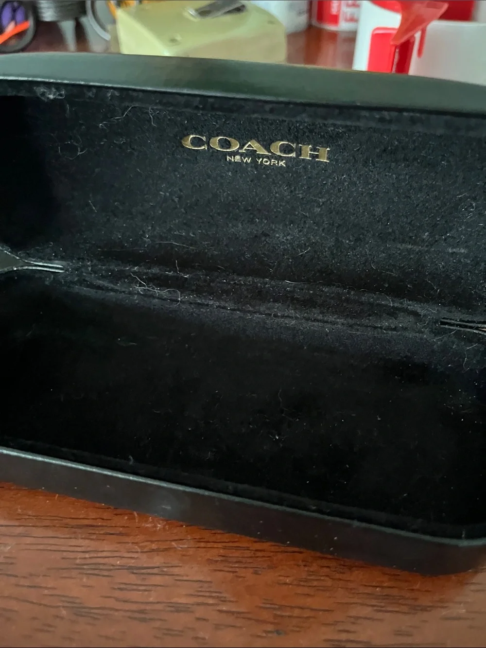 Coach Black Hard Shell Eyewear Case